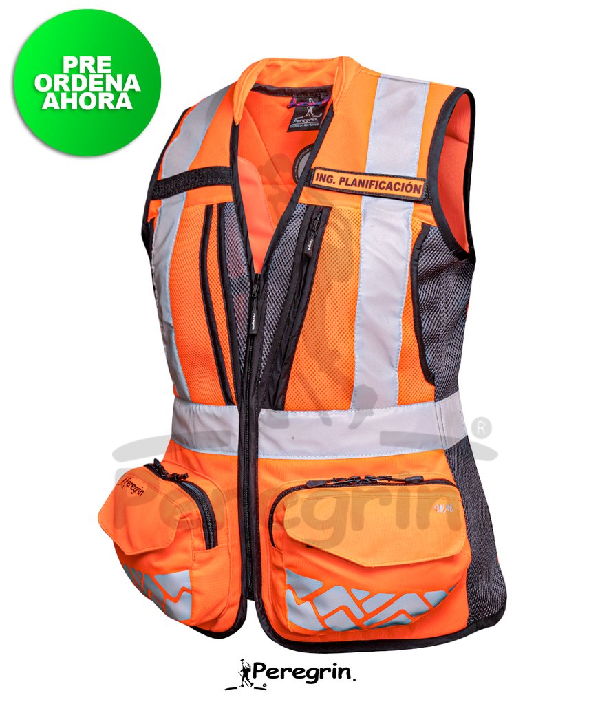 CHALECO GEOLOGO AGV MUJER COLOR NARANJO 